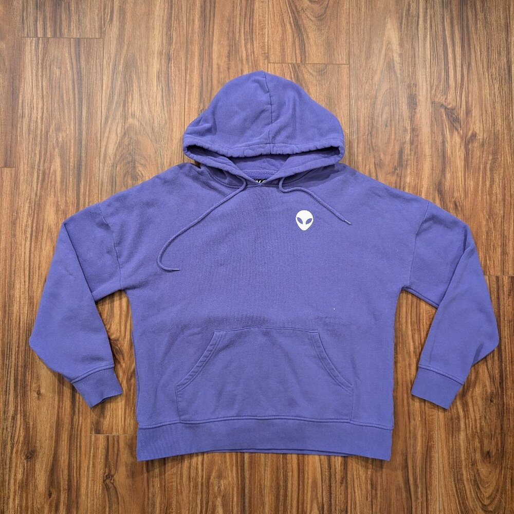 Alien Labs Hoodie Sweatshirt Womens Medium A Lab Lavender Purple Logo Sweatshirt - Picture 2 of 11